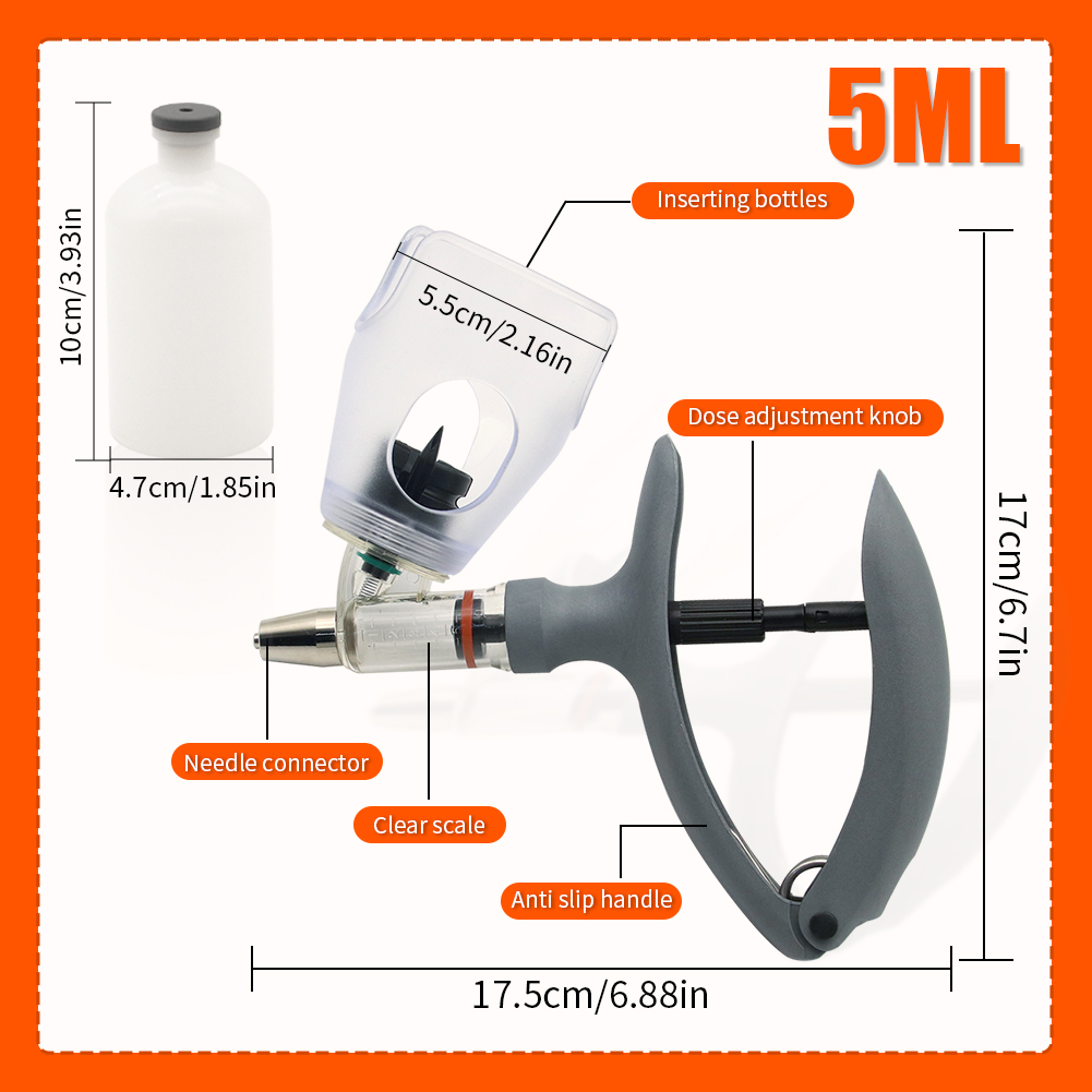 2/5ml Automatic Syringe Poultr - đánh giá và giá Veterinary Syringe Gun