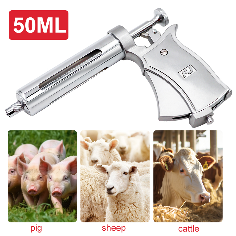 50ml Semi-automatic Adjustable - đánh giá và giá Veterinary Syringe Gun